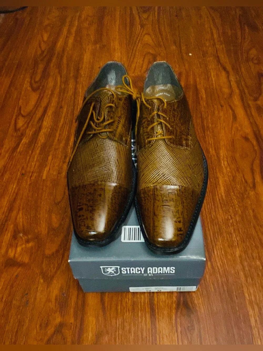 Stacy Adams Men’s Dress Shoe Oxford Light Tan Brown Size 10M